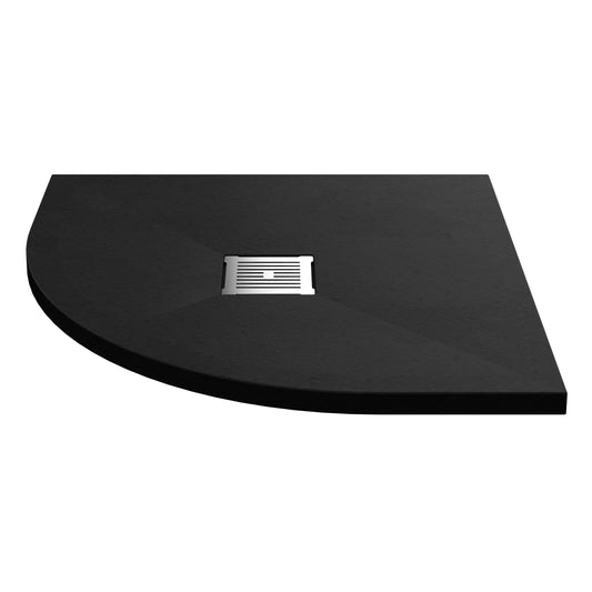 nuie quad shower tray 800 x 800mmnlt91105, Nuie, black, Quadrant Trays, Shower Trays, Slate Shower Trays, 1