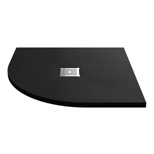 nuie quad shower tray 900 x 900mmnlt91106, Nuie, black, Quadrant Trays, Shower Trays, Slate Shower Trays, 1