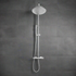 core chrome round rigid riser shower, Scudo, Mixer Showers, Showers, 2