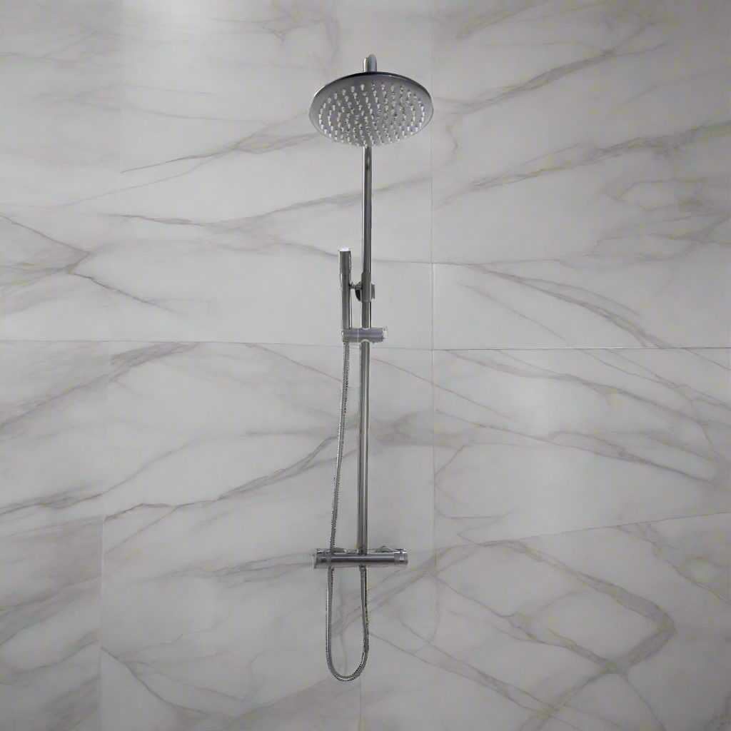 Core Gunmetal Round Rigid Riser Shower