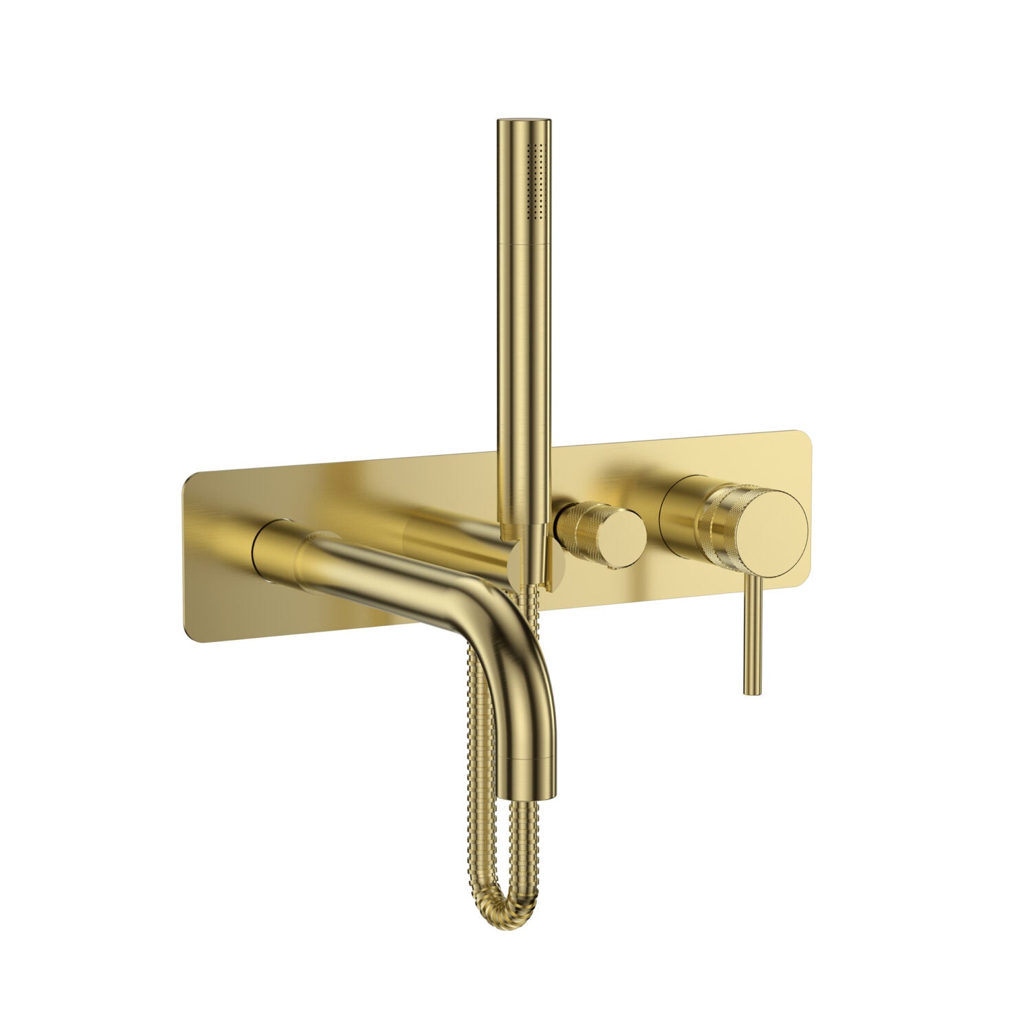 Core Wall Mounted Bath Shower Mixer Brushed Brass