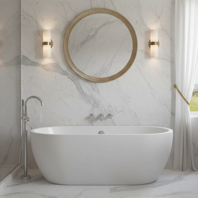 Nuie Freestanding Double Ended Boat Bath 1555mm x 745mm