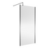 nuie 1000mm wetroom screen outer frame 1850x8mm brushed pewterwrscogm10, Nuie, brushed pewter, Shower Enclosures, Wetroom Screens, 1