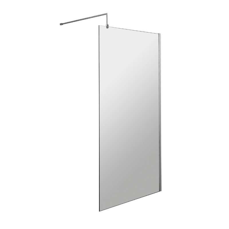 Nuie 1100mm Wetroom Screen & Support Bar