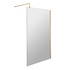 nuie 1000mm wetroom screen with support barwrscbb010, Nuie, brushed brass, Shower Enclosures, Wetroom Screens, 2