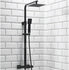 lunar black square rigid riser shower, Scudo, Mixer Showers, Showers, 1