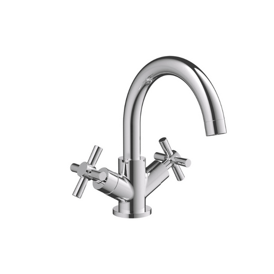 oxford chrome basin mixer tap waste, Alessio, Chrome Basin Taps, Taps, 1
