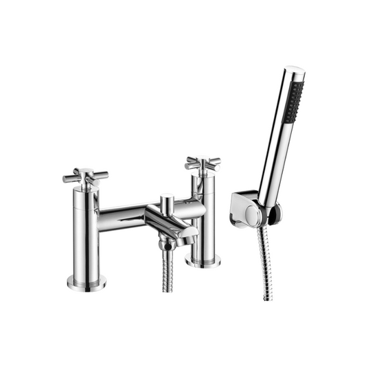 oxford chrome bath filler tap with shower mixer kit, Alessio, Chrome Bath Shower Mixer Taps, Bath Taps, Taps, 1