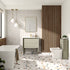 paris 615mm wall hung 2 drawer basin unit basin matt cotton, Alessio, Wall Hung Vanity Unit, 2