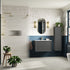 paris 615mm wall hung 2 drawer basin unit basin matt clay, Alessio, Wall Hung Vanity Unit, 2