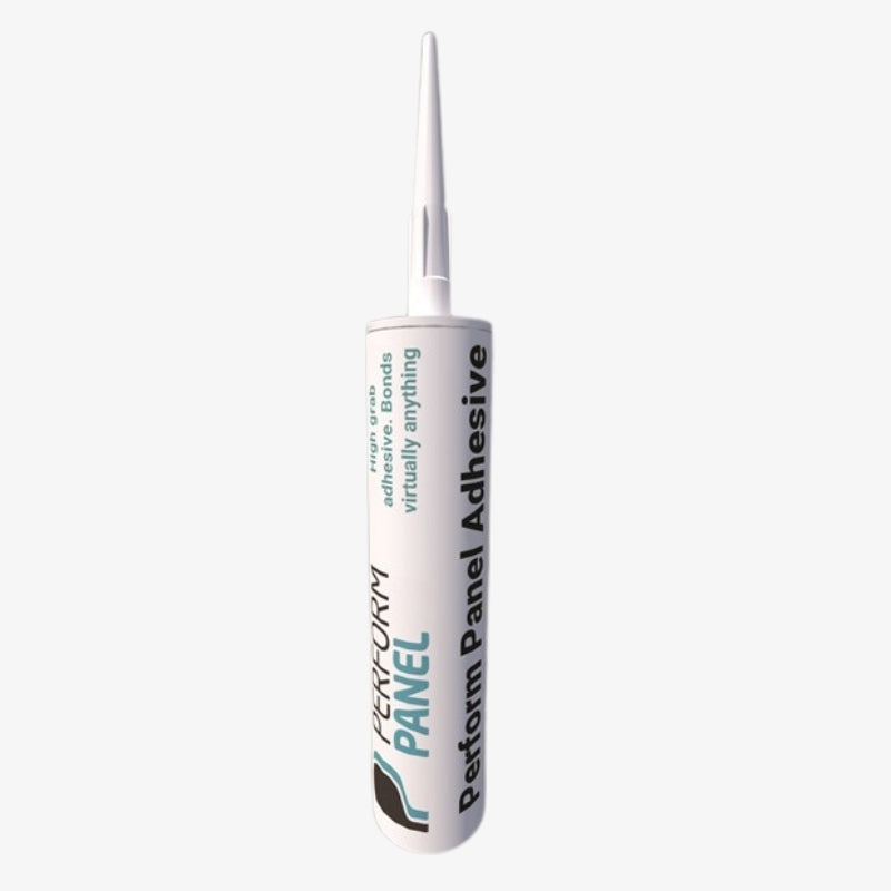 Perform Panel Adhesive tube on a white background