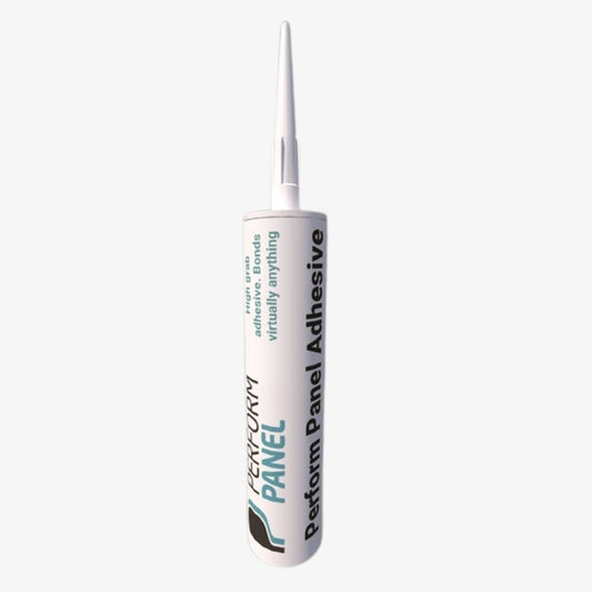 Perform Panel Adhesive tube on a white background