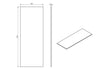 Paris 1200mm Wall Hung Basin Unit & Worktop - Matt Clay