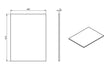 paris 600mm wall hung 2 drawer basin unit worktop matt clay, Alessio, Wall Hung Vanity Unit, 6
