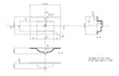 paris 615mm wall hung 2 drawer basin unit basin matt clay, Alessio, Wall Hung Vanity Unit, 6