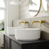 paris 600mm wall hung 2 drawer basin unit worktop matt clay, Alessio, Wall Hung Vanity Unit, 3