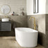 paris 600mm wall hung 2 drawer basin unit worktop matt clay, Alessio, Wall Hung Vanity Unit, 4