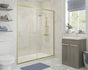 aria 1000mm brushed brass sliding shower door, Alessio, Brushed Brass, Shower Doors, Shower Enclosures, Sliding Shower Doors, 2