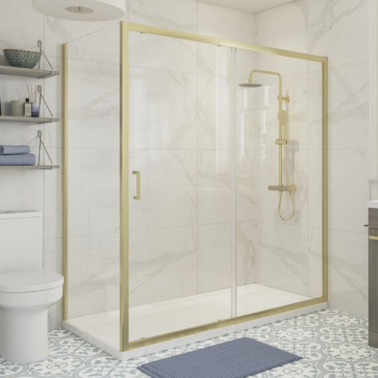 Aria 900mm Side Panel - Brushed Brass