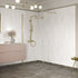 rosa 500mm brushed brass wetroom panel 300mm splash panel, Alessio, brushed brass, Shower Enclosures, Walk In Shower Enclosures, 1