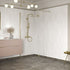 rosa 1400mm brushed brass wetroom panel 300mm splash panel, Alessio, brushed brass, Shower Enclosures, Walk In Shower Enclosures, 1