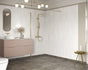 rosa 900mm brushed brass wetroom panel, Alessio, Brushed Brass, Shower Enclosures, Walk In Shower Enclosures, 2