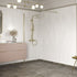 rosa 760mm brushed brass wetroom panel, Alessio, brushed brass, Shower Enclosures, Walk In Shower Enclosures, 1