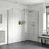 rosa 900mm wetroom panel 300mm rotatable panel 500mm side panel support bar, Alessio, Chrome, Shower Enclosures, Walk In Shower Enclosures, 1