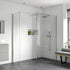 rosa 900mm wetroom panel 300mm rotatable panel 800mm side panel support bar, Alessio, Chrome, Shower Enclosures, Walk In Shower Enclosures, 1