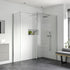 rosa 800mm wetroom panel 300mm rotatable panel 900mm side panel support bar, Alessio, Chrome, Shower Enclosures, Walk In Shower Enclosures, 1