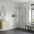 rosa 700mm wetroom panel with 300mm rotatable panel support bar, Alessio, chrome, Shower Enclosures, Walk In Shower Enclosures, 1