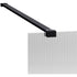rosa 800mm fluted wetroom shower panel support bar black, Alessio, black, Shower Enclosures, Walk In Shower Enclosures, 3
