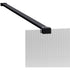 rosa 1200mm fluted wetroom shower panel support bar black, Alessio, black, Shower Enclosures, Walk In Shower Enclosures, 3