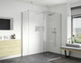 rosa 1000mm wetroom panel with 800mm side panel support bar, Alessio, Chrome, Shower Enclosures, Walk In Shower Enclosures, 1