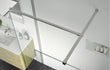 rosa 1000mm wetroom panel with 900mm side panel support bar, Alessio, Chrome, Shower Enclosures, Walk In Shower Enclosures, 2