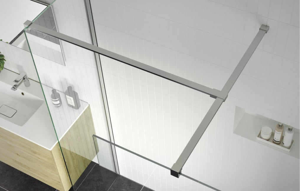 Rosa 1000mm Wetroom Panel With 900mm Side Panel & Support Bar