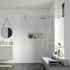 rosa 900mm wetroom panel with 760mm side panel support bar, Alessio, chrome, Shower Enclosures, Walk In Shower Enclosures, 2
