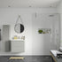 rosa 800mm wetroom panel support bar, Alessio, Chrome, Shower Enclosures, Walk In Shower Enclosures, 2