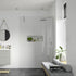 rosa 500mm wetroom panel with 500mm side panel support bar, Alessio, Chrome, Shower Enclosures, Walk In Shower Enclosures, 2