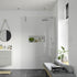 rosa 500mm wetroom panel with 900mm side panel support bar, Alessio, Chrome, Shower Enclosures, Walk In Shower Enclosures, 2