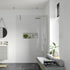 rosa 1200mm wetroom panel with 500mm side panel support bar, Alessio, Chrome, Shower Enclosures, Walk In Shower Enclosures, 2