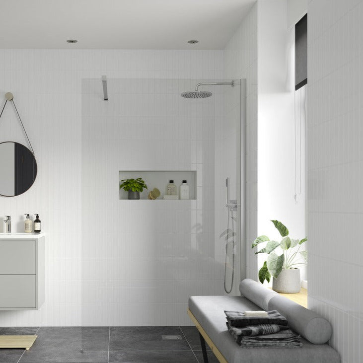 Rosa 1200mm Wetroom Panel With 760mm Side Panel & Support Bar