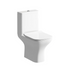 Rosa Close Coupled Open Back WC & Slim Soft Close Toilet Seat