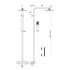 lunar black square rigid riser shower, Scudo, Mixer Showers, Showers, 5