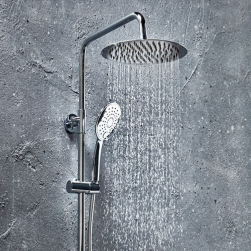 Messi Round Cool Touch Rigid Riser Shower