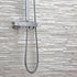 elliot chrome square rigid riser shower, Scudo, Mixer Showers, Showers, 3