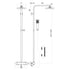 elliot chrome square rigid riser shower, Scudo, Mixer Showers, Showers, 5