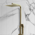 elliot brushed brass square rigid riser shower, Scudo, Mixer Showers, Showers, 2