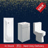 Sleek Bath Suite 1700mm with 500mm Grey Basin Unit And Toilet