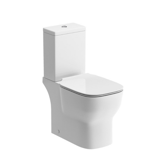 Sofia Close Coupled Open Back WC & Soft Close Toilet Seat